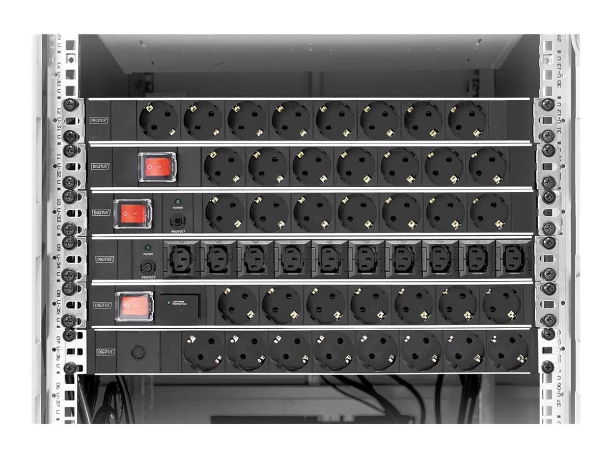 Digitus | Aluminum outlet strip with overload protection | DN-95403 | Sockets quantity 7 - Image 6