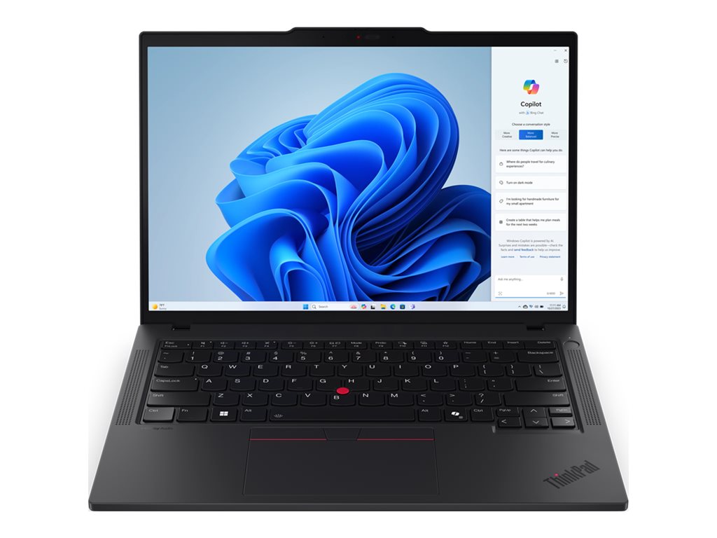 Lenovo ThinkPad T14 | Black | 14 " | IPS | WUXGA | 1920 x 1200 pixels | Anti-glare | AMD Ryzen 5 PRO | 8540U | 16 GB | SO-DIMM DDR5 | Solid-state drive capacity 512 GB | AMD Radeon 740M Graphics | Windows 11 Pro | 802.11ax | Bluetooth version 5.3 | LTE Upgradable | Keyboard language English | Keyboard backlit | Warranty 36 month(s) | Battery warranty 12 month(s) - Image 2