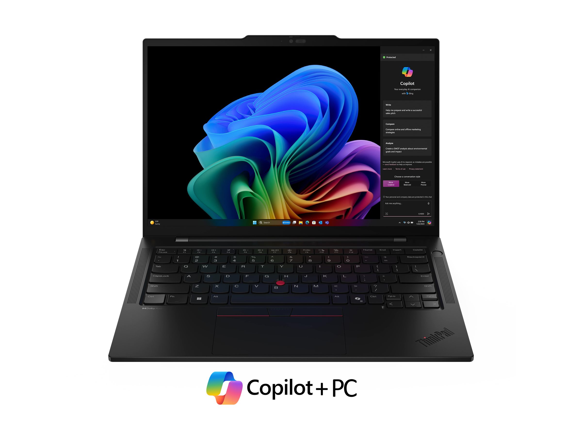 Lenovo ThinkPad T14s | Black | 14 " | IPS | WUXGA | 1920 x 1200 pixels | Anti-glare | Snapdragon X Elite | X1E-78-100 | 32 GB | Soldered LPDDR5x | Solid-state drive capacity 1000 GB | Qualcomm Adreno GPU | Windows 11 Pro | 802.11be | Bluetooth version 5.3 | Keyboard language English | Keyboard backlit | Warranty 36 month(s) | Battery warranty 12 month(s) - Image 6
