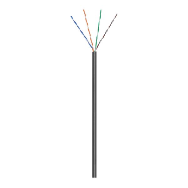 Goobay Outdoor Network Cable | CAT 5e U/UTP | AWG 26/7 | Cable length: 100 m | Black