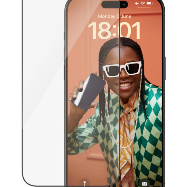 PanzerGlass | Screen protector | Apple | IPhone 15 Pro Max | Glass | Transparent | Ultra-wide fit, Scratch resistant, Drop protection, EasyAligner included