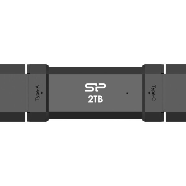 Silicon Power Portable External SSD | DS72 | 500 GB | USB Type-A/USB Type-C 3.2 Gen 2 | Black