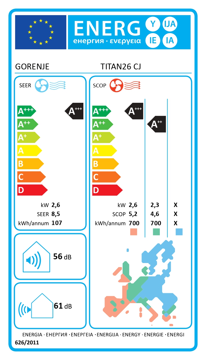 Gorenje | Air Conditioner, Indoor unit | 20011462 TITAN26 CJ - Image 5
