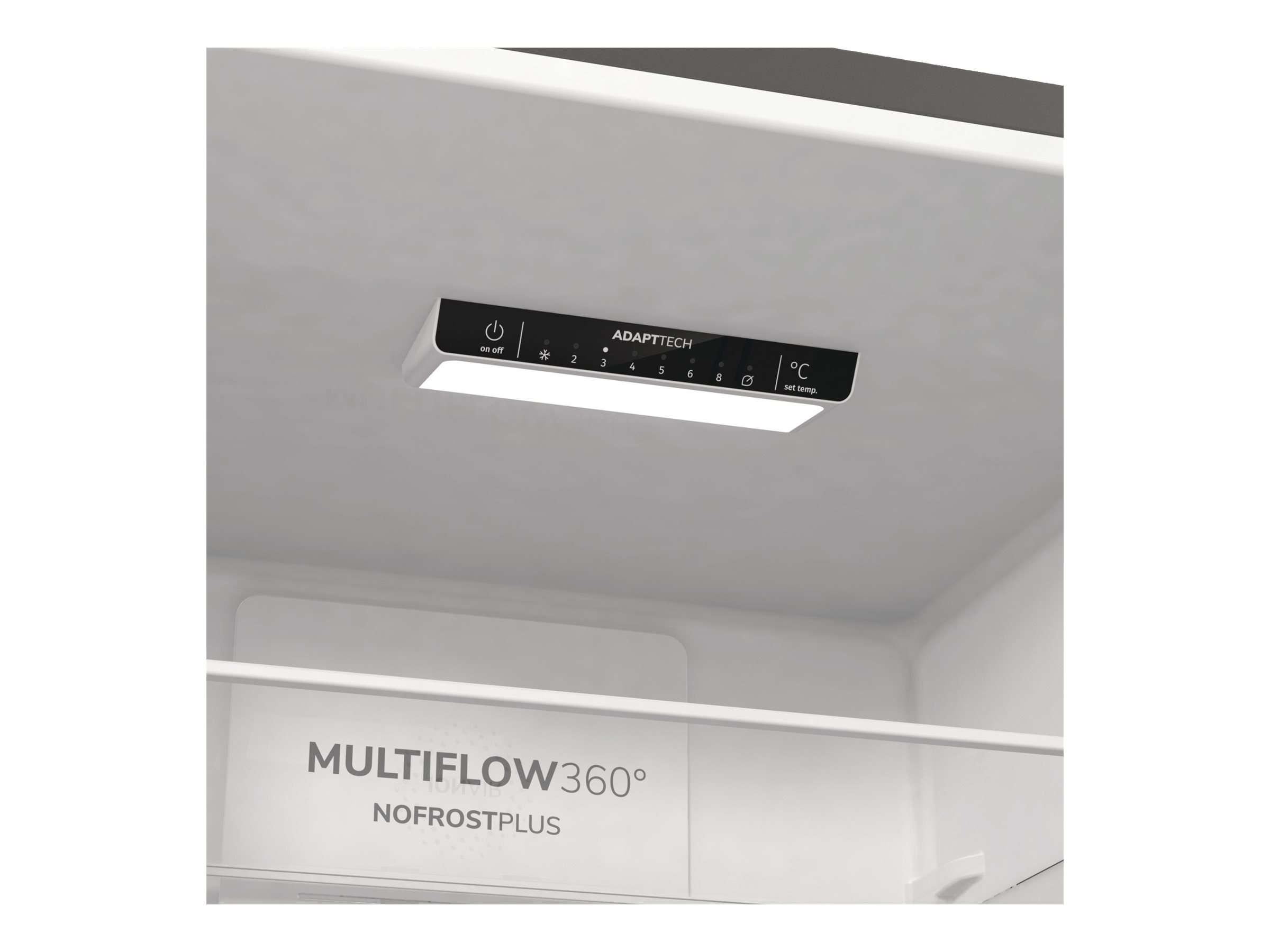 Gorenje Refrigerator | NRK6202ES4 | Energy efficiency class E | Free standing | Combi | Height 200 cm | No Frost system | Fridge net capacity 235 L | Freezer net capacity 96 L | Display | 38 dB | Grey - Image 18