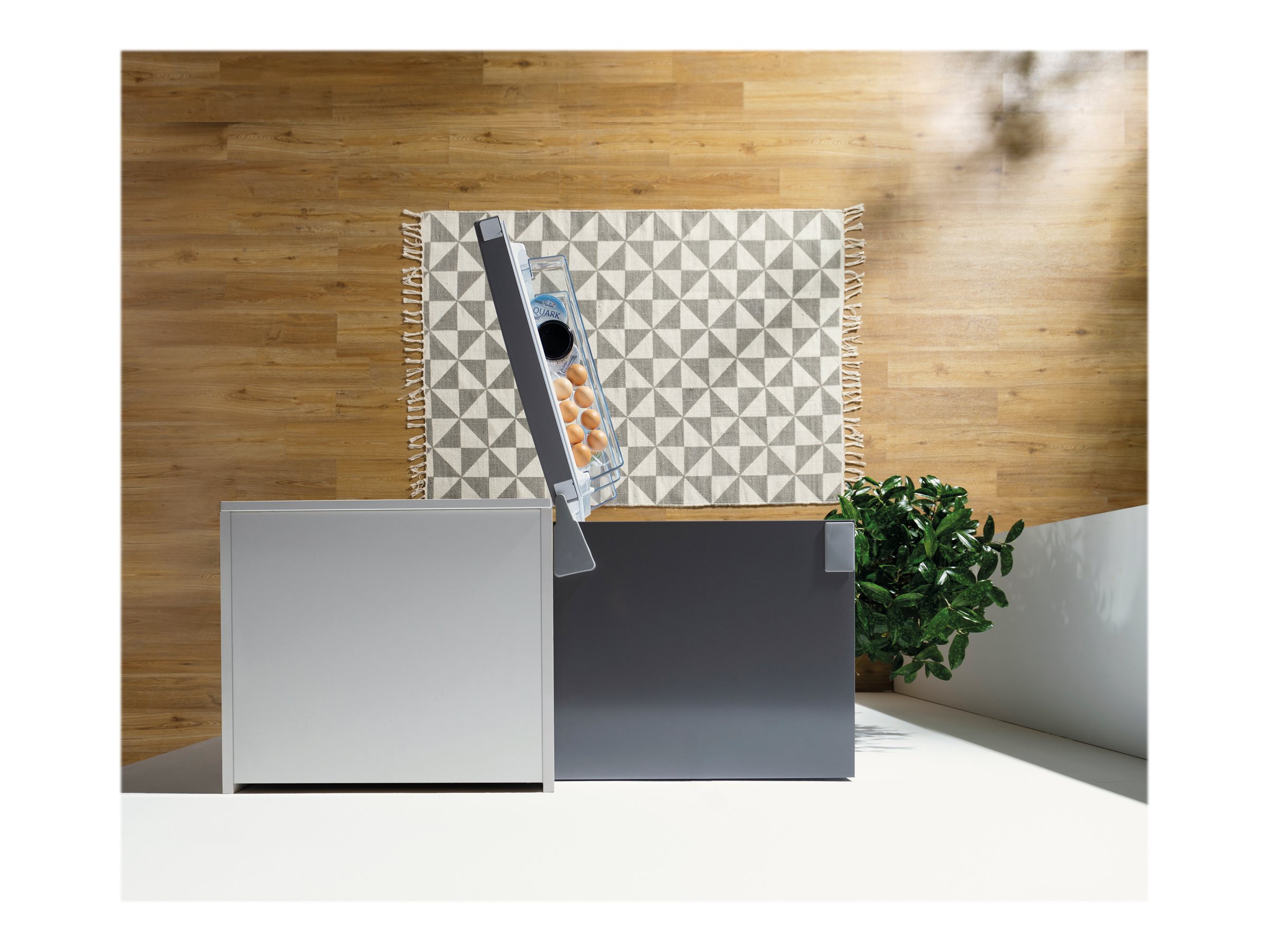 Gorenje Refrigerator | NRK6202ES4 | Energy efficiency class E | Free standing | Combi | Height 200 cm | No Frost system | Fridge net capacity 235 L | Freezer net capacity 96 L | Display | 38 dB | Grey - Image 22