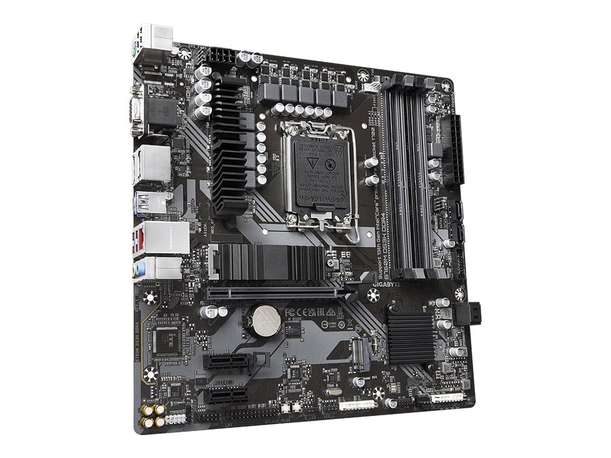 Gigabyte B760M D3HP DDR4 | Processor family Intel | Processor socket LGA1700 | DDR4 | Supported hard disk drive interfaces M.2, SATA | Number of SATA connectors 4 - Image 5