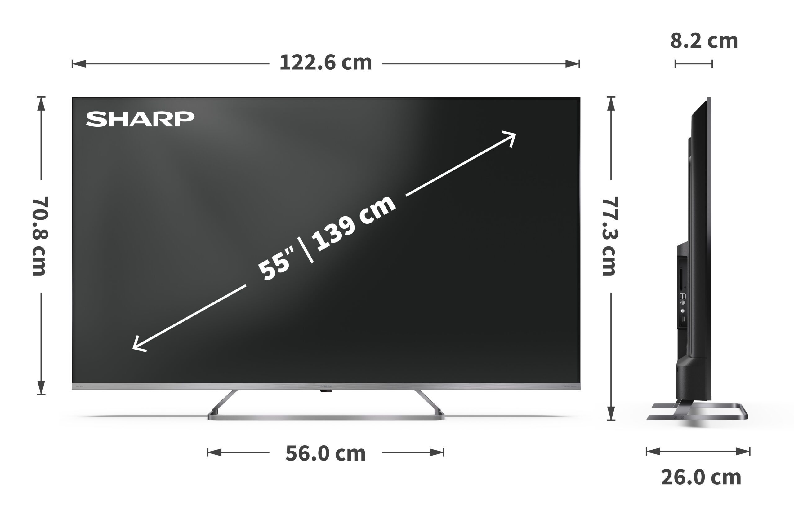 Sharp 4K Ultra HD QLED MiniLED TV | 55JP7265E | 55 | Google TV | UHD - Image 7