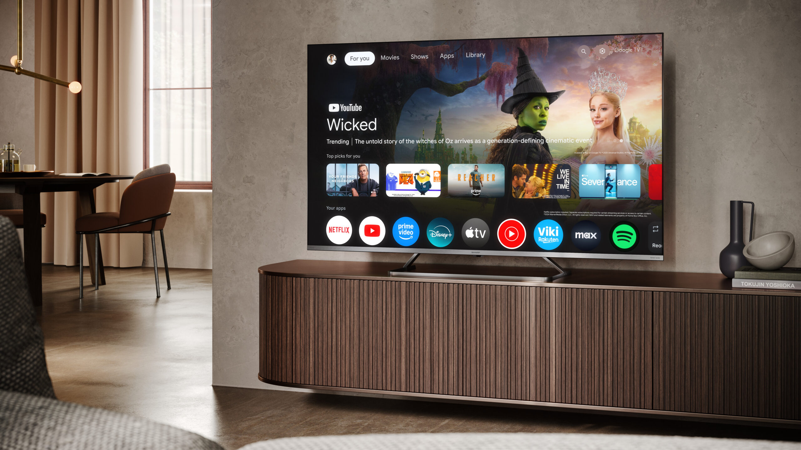 Sharp 4K Ultra HD QLED MiniLED TV | 55JP7265E | 55 | Google TV | UHD - Image 8