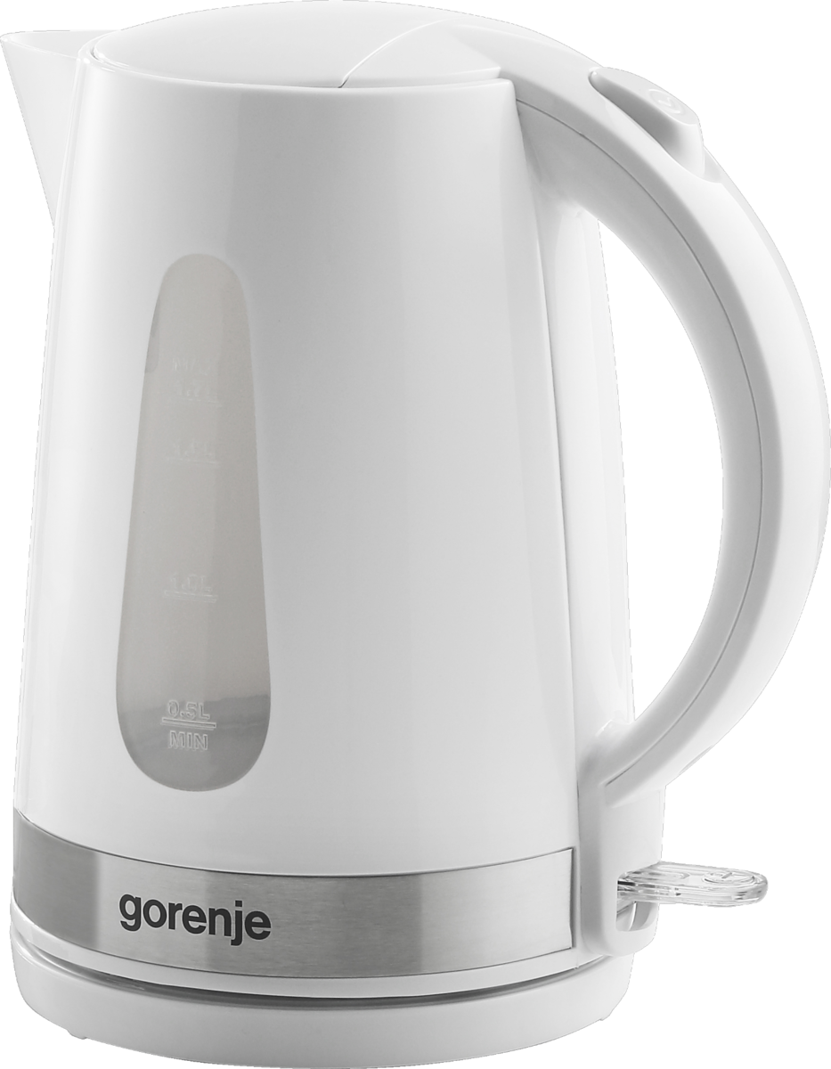 Gorenje | Kettle | K17WE | Electric | 2200 W | 1.7 L | Plastic/Metal | 360° rotational base | White