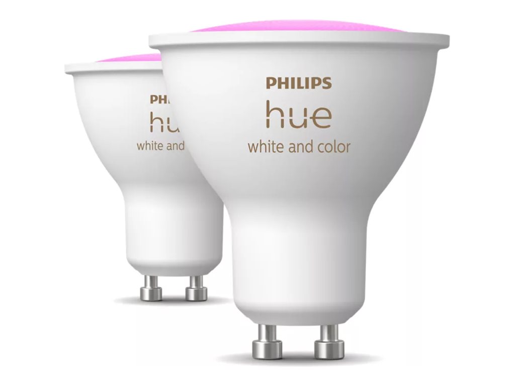 Philips Hue Smart Spotlight, 2pcs pack | GU10 | 4.2 W | Warm to cool white and color