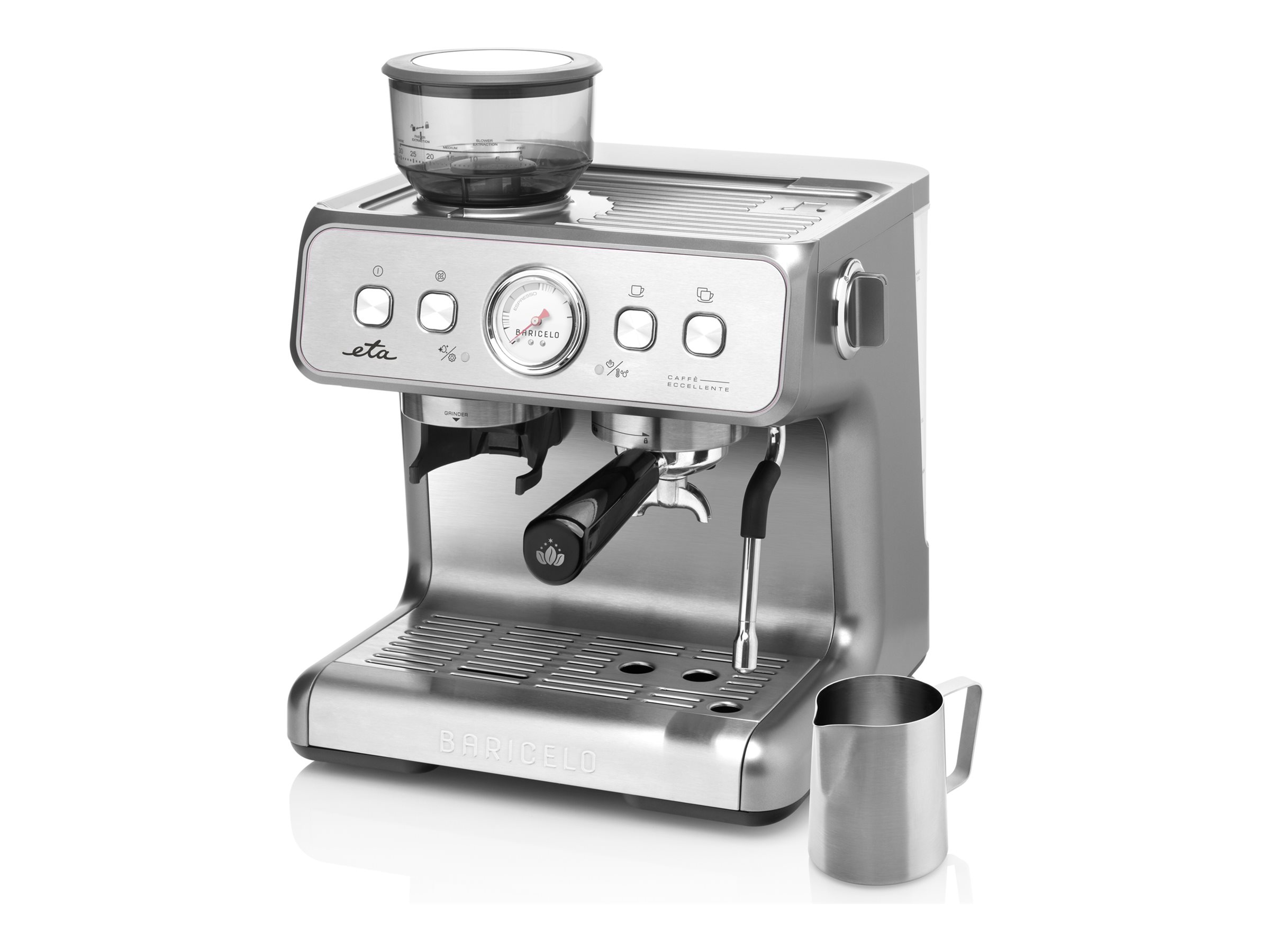 ETA Espresso Coffee Maker | ETA718190000 BARICELO | Pump pressure 15 bar | Semi-automatic | 1550 W | Stainless Steel - Image 2