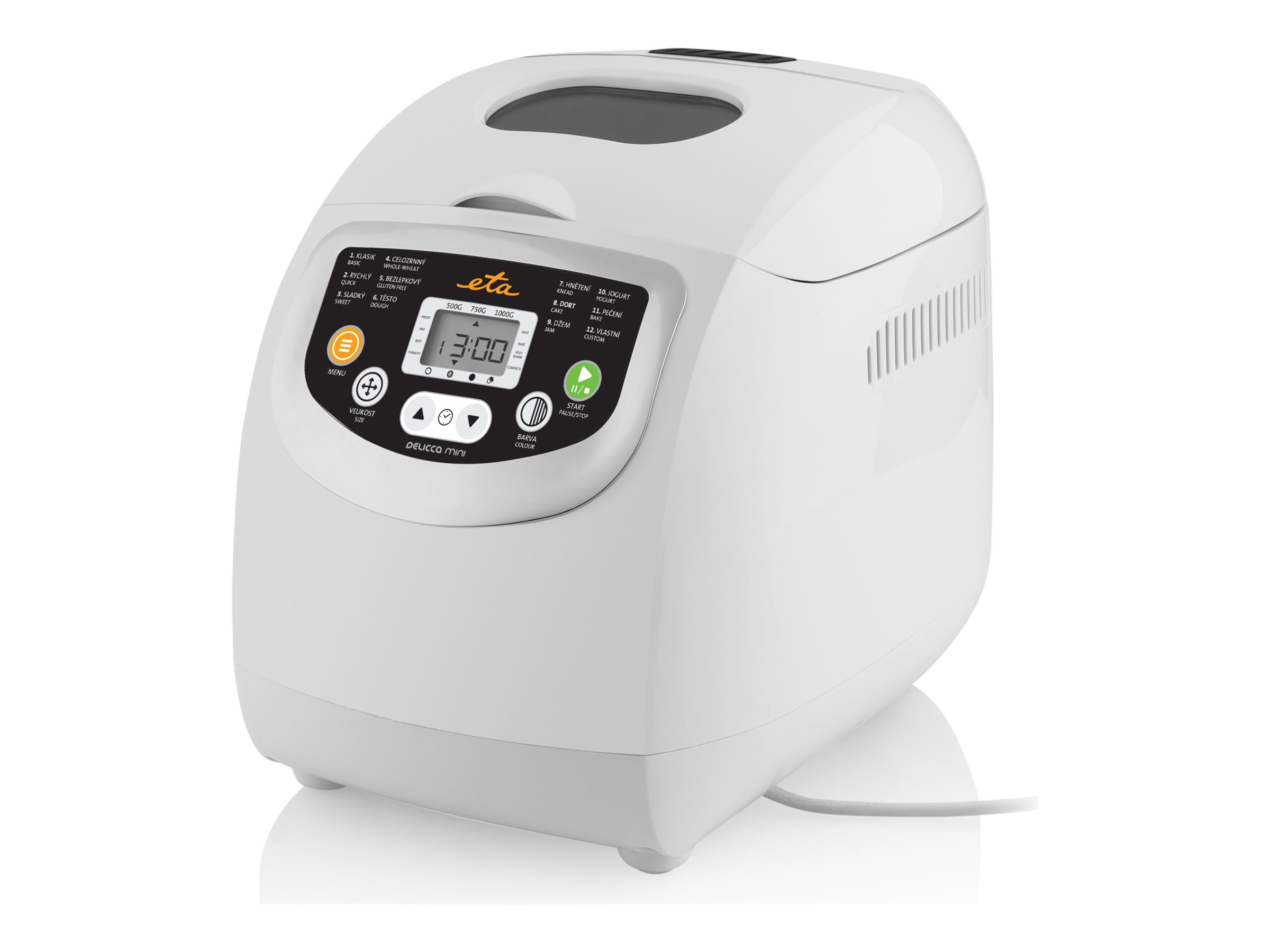 ETA Bread Maker | ETA814990000 DELICCA MINI | Power 600 W | Number of programs 12 | Display Yes | White - Image 2