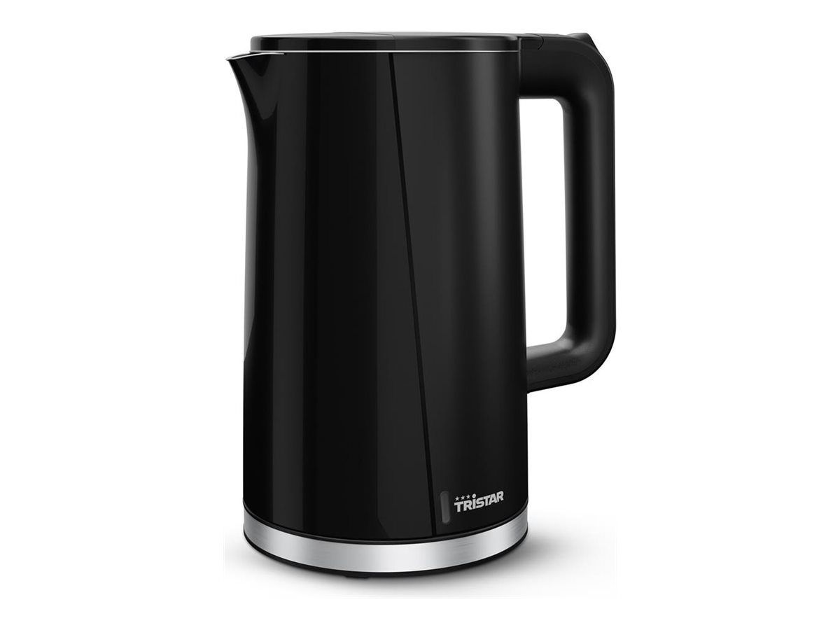 Tristar Double Walled Kettle | WK-3407 | Electric | 2200 W | 1.7 L | Plastic | 360° rotational base | Black - Image 2