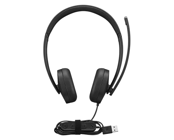 Lenovo Headset | USB-A Stereo Gen 2 | Built-in microphone | Wired | Black - Image 2