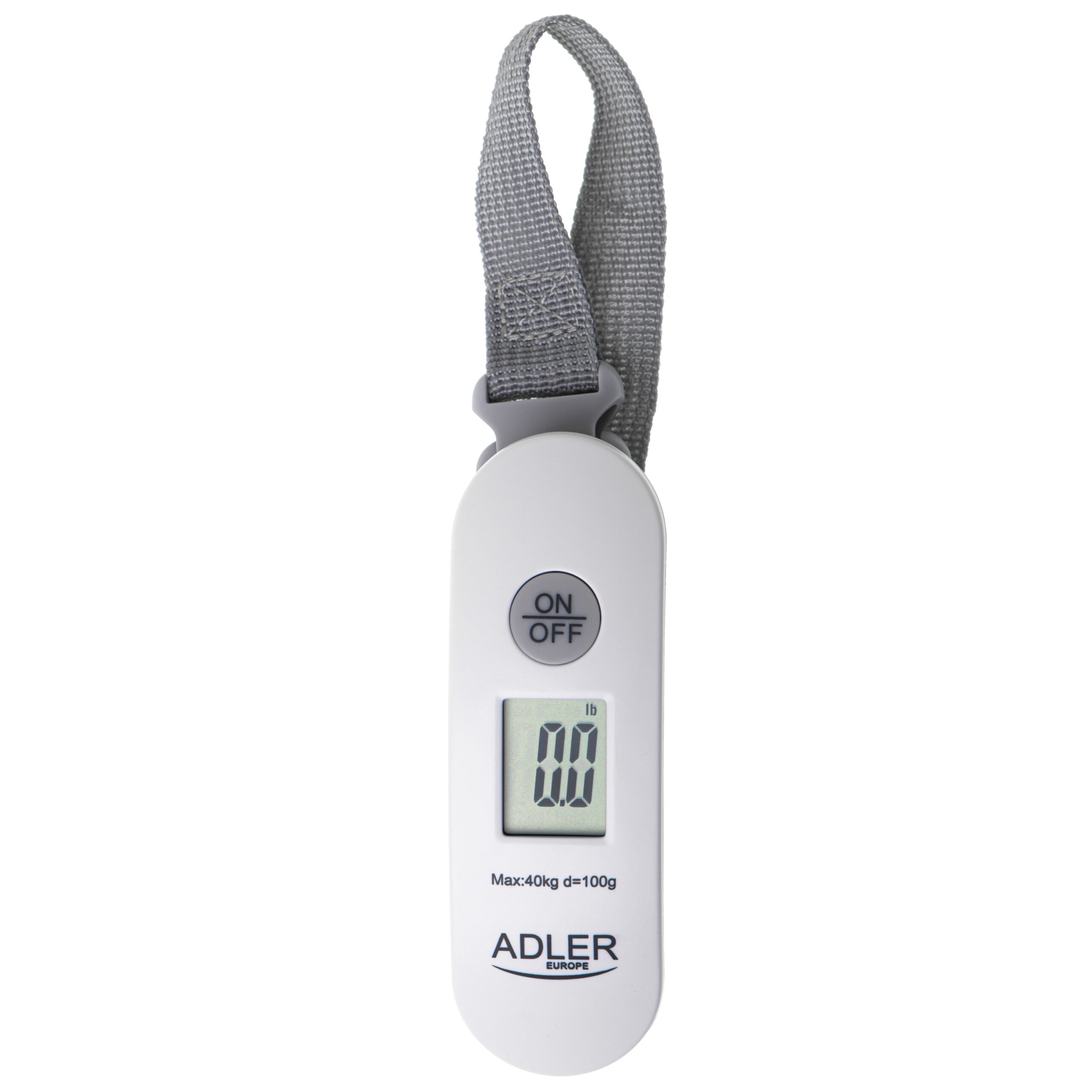 Adler | Travel Luggage Scale | AD 8189 | Maximum weight (capacity) 40 kg | Accuracy 100 g | White - Image 3