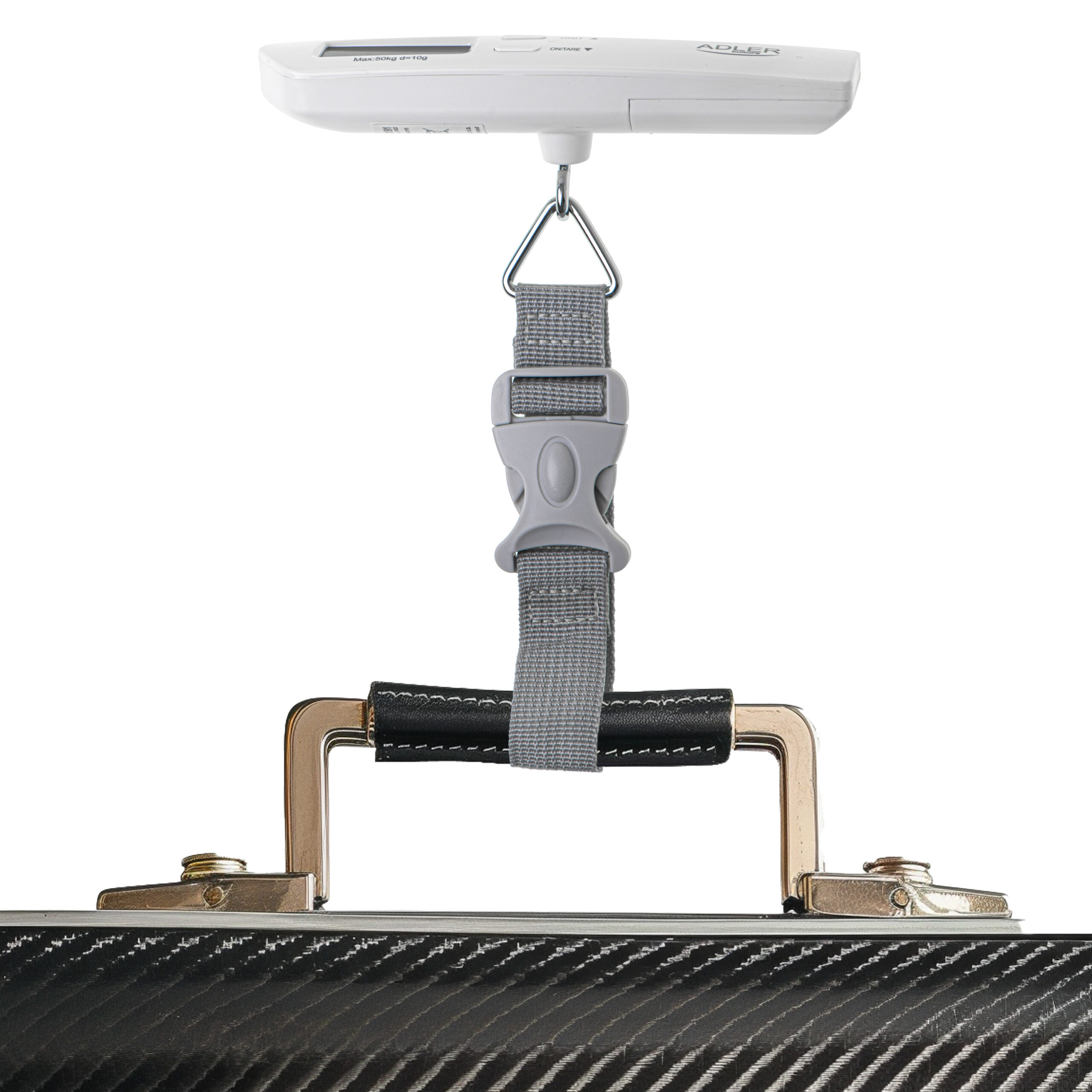 Adler | Travel Luggage Scale | AD 8191 | Maximum weight (capacity) 50 kg | Accuracy 10 g | Grey - Image 5