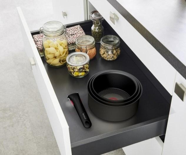 TEFAL Pot Set, 4 pcs | L7649453 Ingenio Ultimate | 16/18/20 cm | Aluminum | Black - Image 6