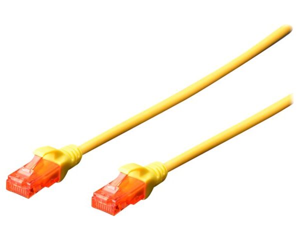 Digitus Patch cord | CAT 6 U-UTP | AWG 26/7 | Cable length: 2 m | Yellow