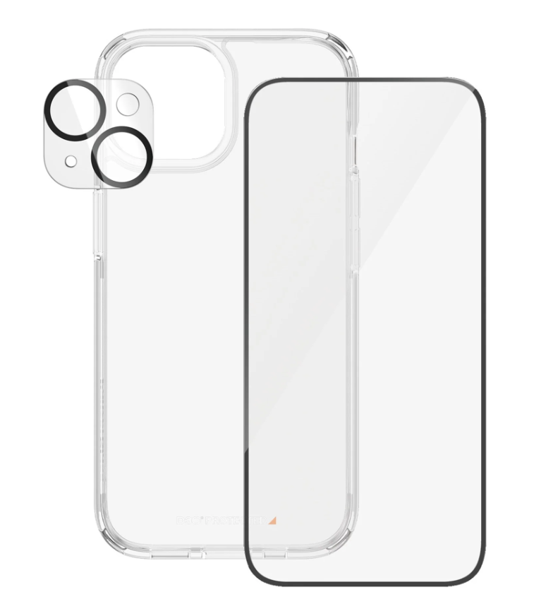 PanzerGlass | Panzerglass 3-in-1 Pack | iPhone | iPhone 15 | Clear | Wireless charging compatible. Scratch and shock resistant | PicturePerfect Camera Lens Protector, a wireless charging compatible HardCase and an Ultra-Wide Fit Screen Protector - Image 5