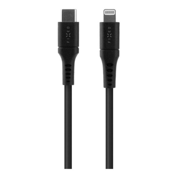 Fixed | Liquid Silicone Cable USB-C/Lightning, 1.2m | FIXDLS-CL12-BK