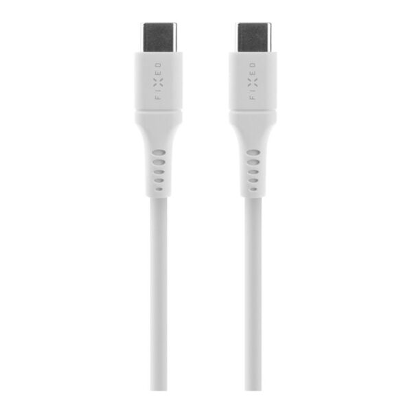 Fixed | Liquid Silicone Cable USB-C/USB-C, 2m, 60W | FIXDLS-CC2-WH