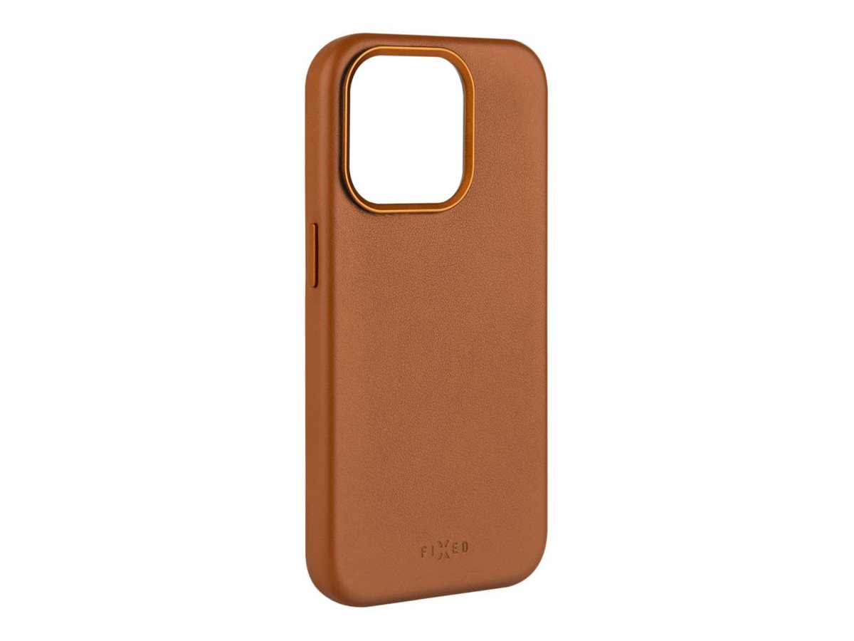 Fixed MagLeather | Back cover | Apple | iPhone 16 Pro Max | Leather | Brown