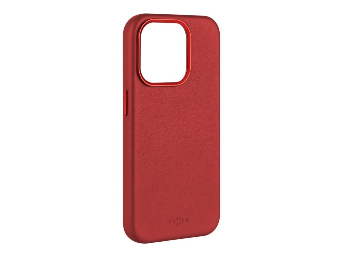 Fixed MagLeather | Back cover | Apple | iPhone 16 Pro | Leather | Red