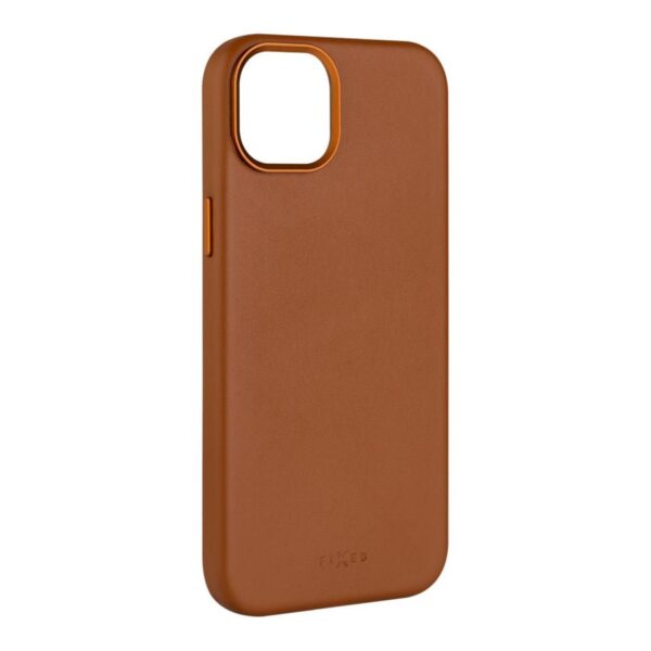 Fixed MagLeather | Back cover | Apple | iPhone 16 | Leather | Brown