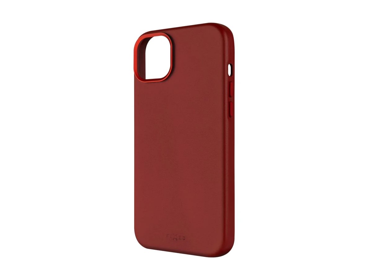 Fixed MagLeather | Back cover | Apple | iPhone 16 | Leather | Red