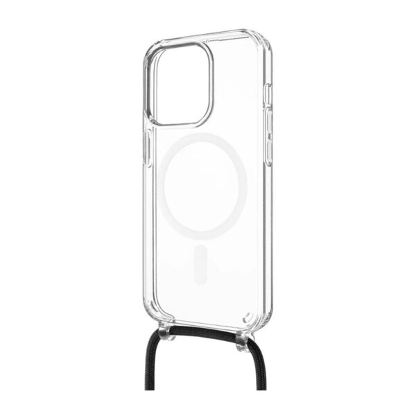 Fixed | MagPure Neck | Back Cover with Lanyard | Apple | iPhone 16 Pro | TPU | Clear, Black