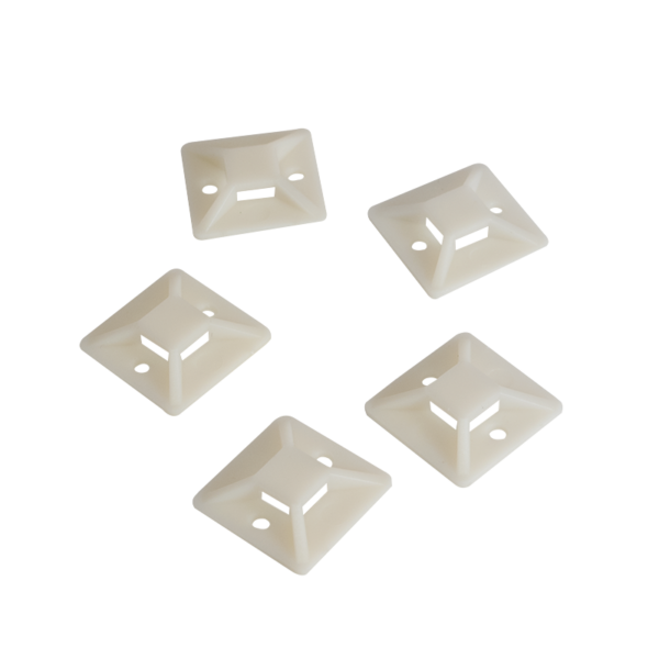 Cable Tie Mounts 28x28 mm | KAB0044 | Adhesive base for cable ties. For the structured laying of cables or hoses.