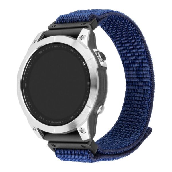 Fixed | Sporty Strap for Garmin QuickFit 22mm | 160-210 mm | Dark blue | Nylon