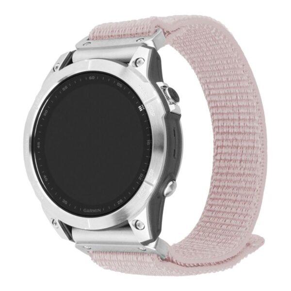 Fixed | Sporty Strap for Garmin QuickFit 22mm | 160-210 mm | Rose gold | Nylon