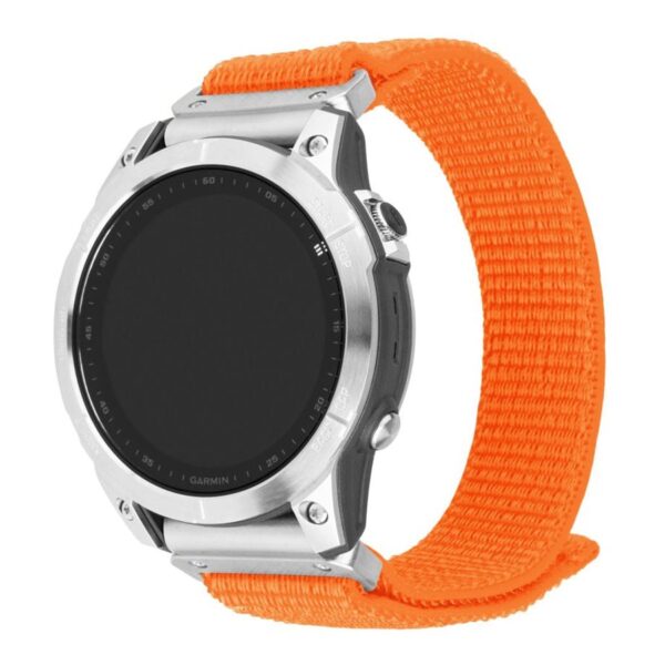 Fixed | Sporty Strap for Garmin QuickFit 26mm | 160-210 mm | Orange | Nylon