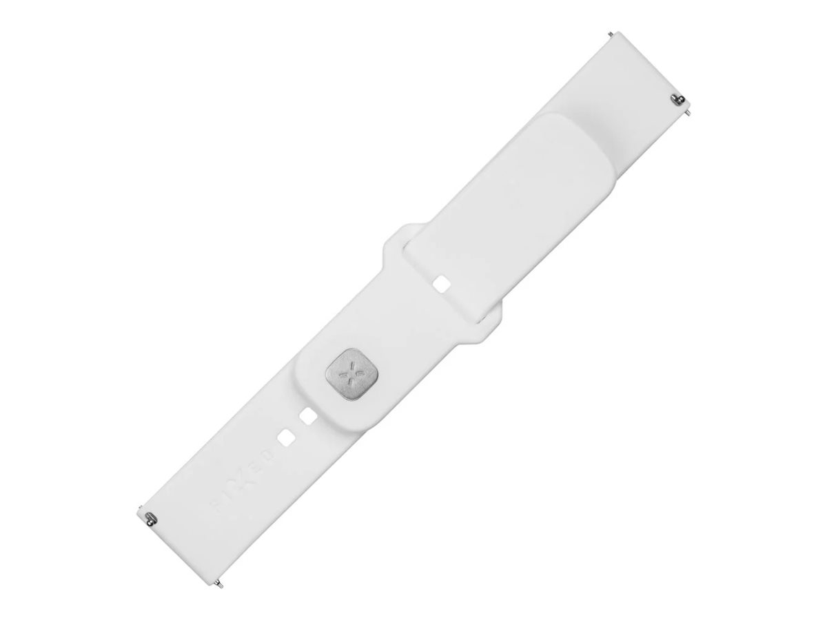 Fixed | Sporty Strap Set with Quick Release 22mm for smartwatch | 160-235 mm | White | Silicone