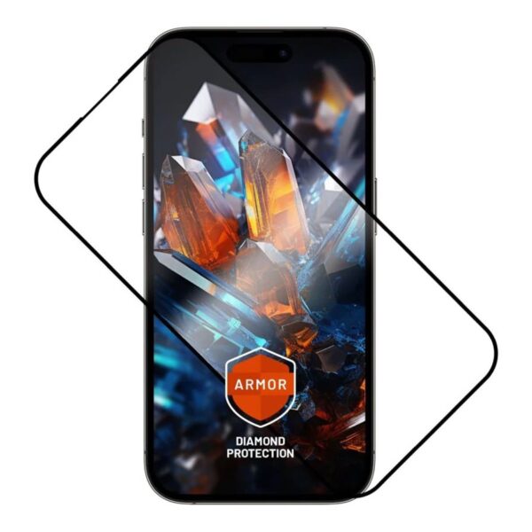 Fixed Armor | Screen protector | Apple | iPhone 15 Plus/iPhone16 Plus | Tempered glass | Black