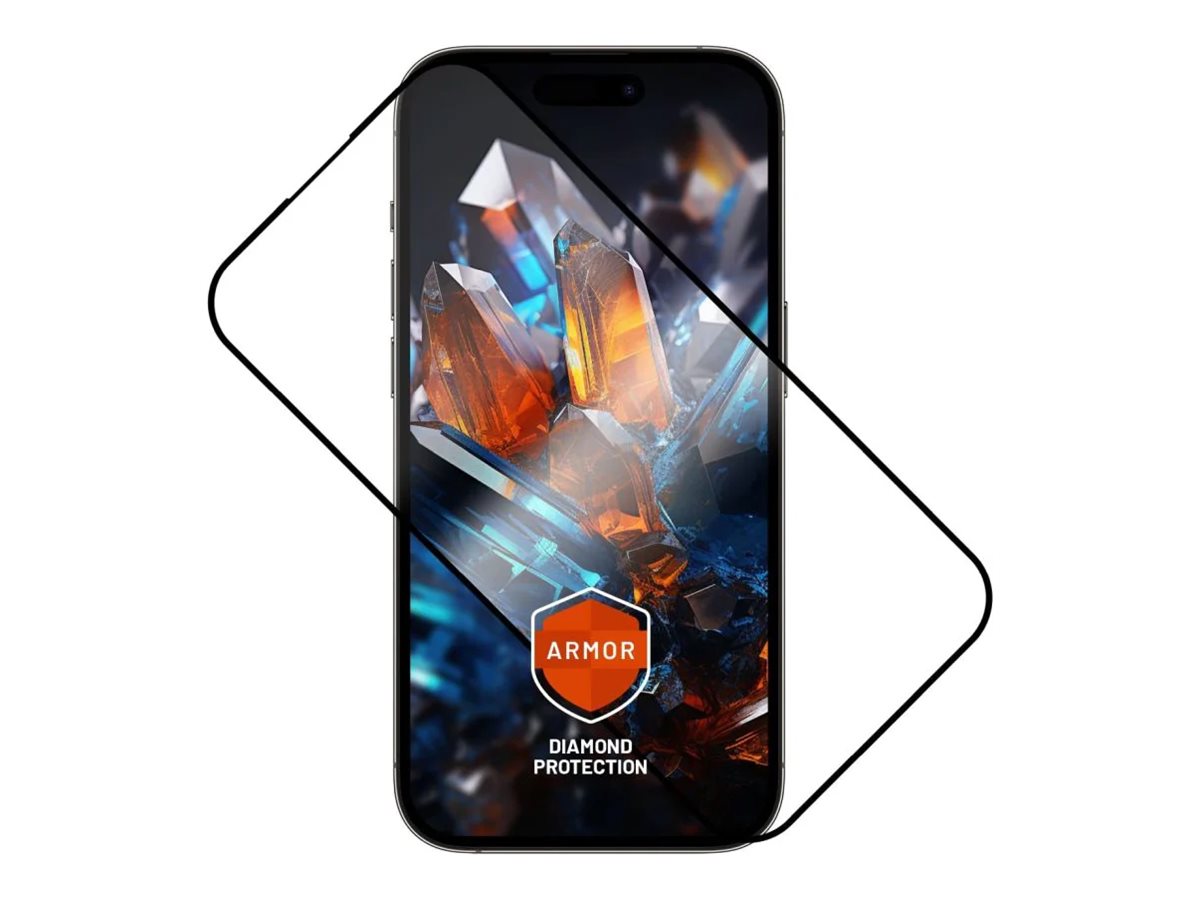 Fixed Armor | Screen protector | Apple | iPhone 15 Plus/iPhone16 Plus | Tempered glass | Black