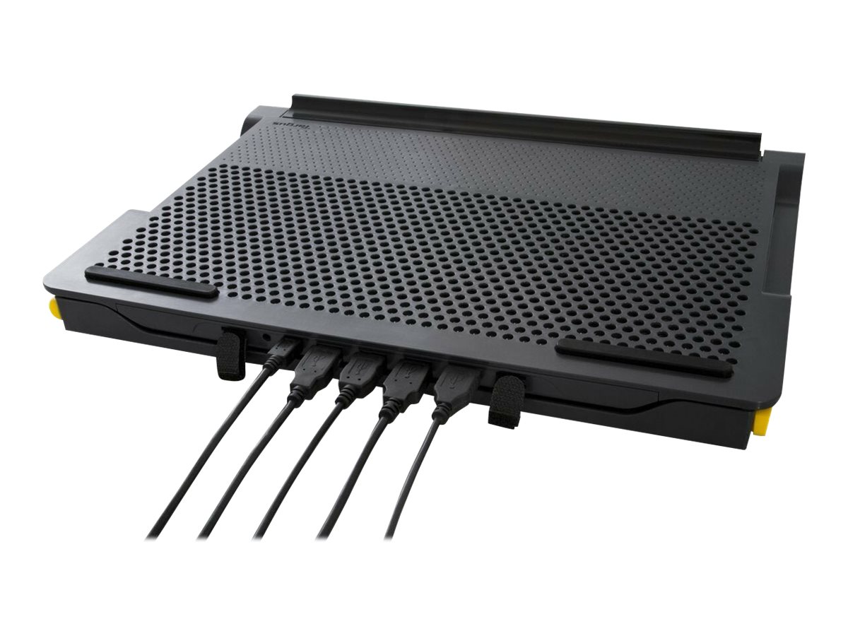Targus Stand | Chill Mat with 4 USB-A Port Hub - for up to 16-inch Laptops | Black/Grey - Image 10