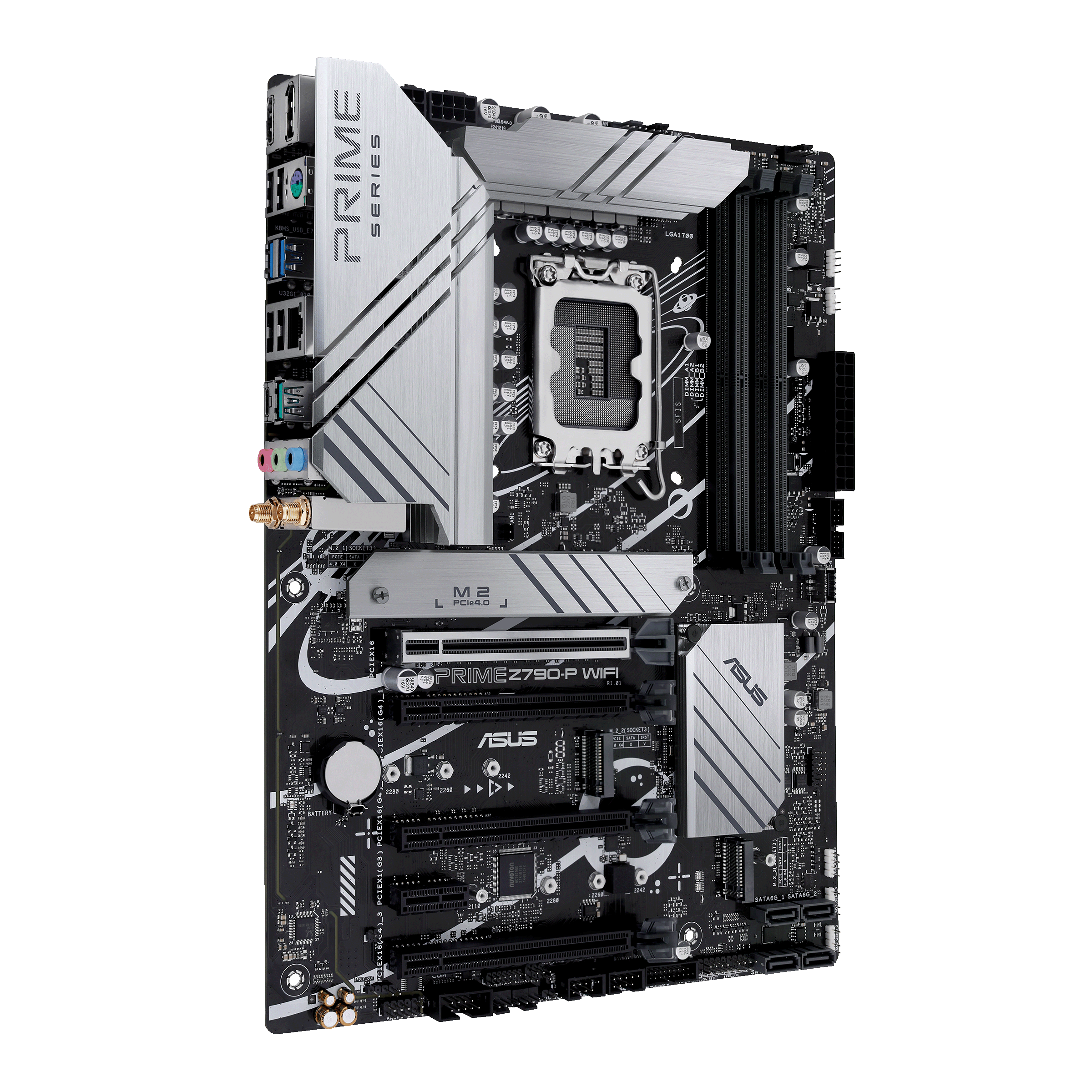 Asus | PRIME Z790-P WIFI | Processor family Intel | Processor socket LGA1700 | DDR5 | Supported hard disk drive interfaces SATA, M.2 | Number of SATA connectors 4 - Image 2
