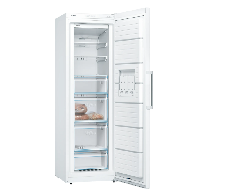 Bosch | Freezer | GSN36CWEP | Energy efficiency class E | Upright | Free standing | Height 186 cm | Total net capacity 242 L | No Frost system | White - Image 3
