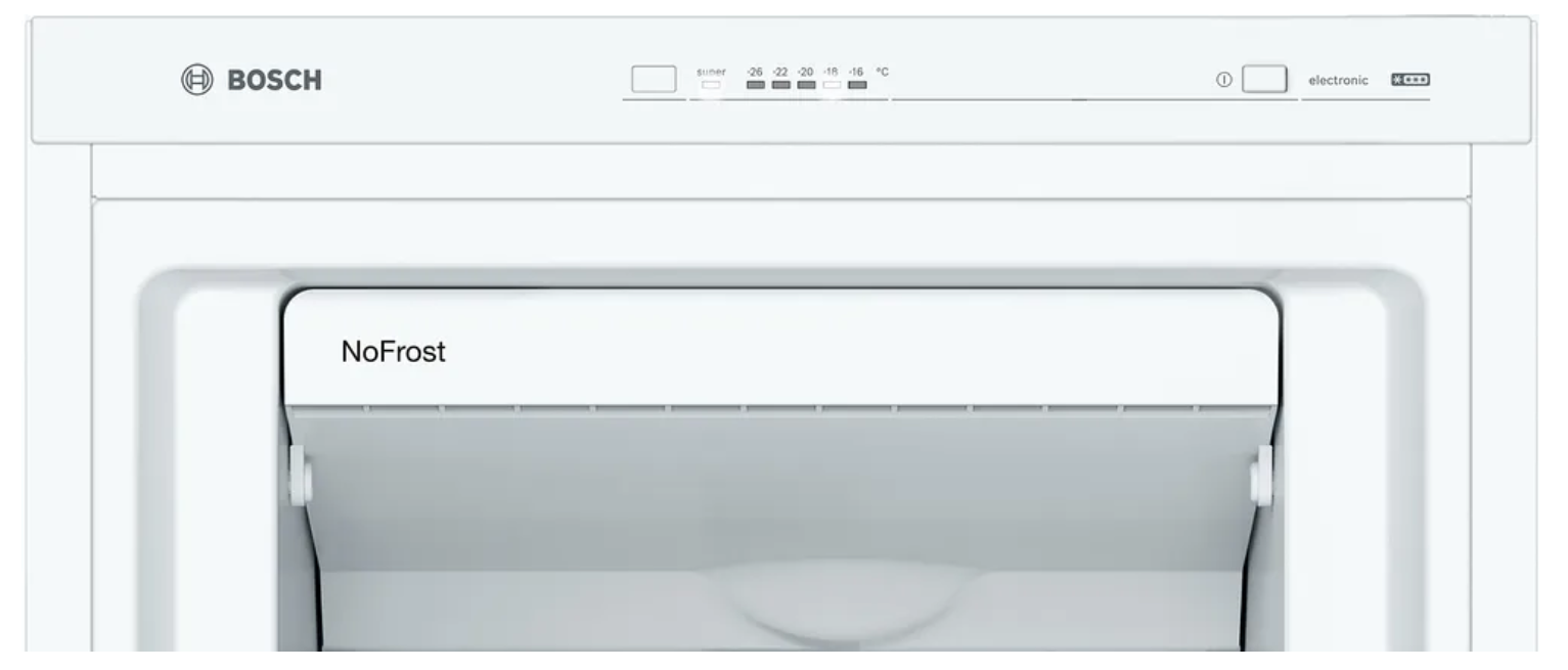 Bosch | Freezer | GSN36CWEP | Energy efficiency class E | Upright | Free standing | Height 186 cm | Total net capacity 242 L | No Frost system | White - Image 4