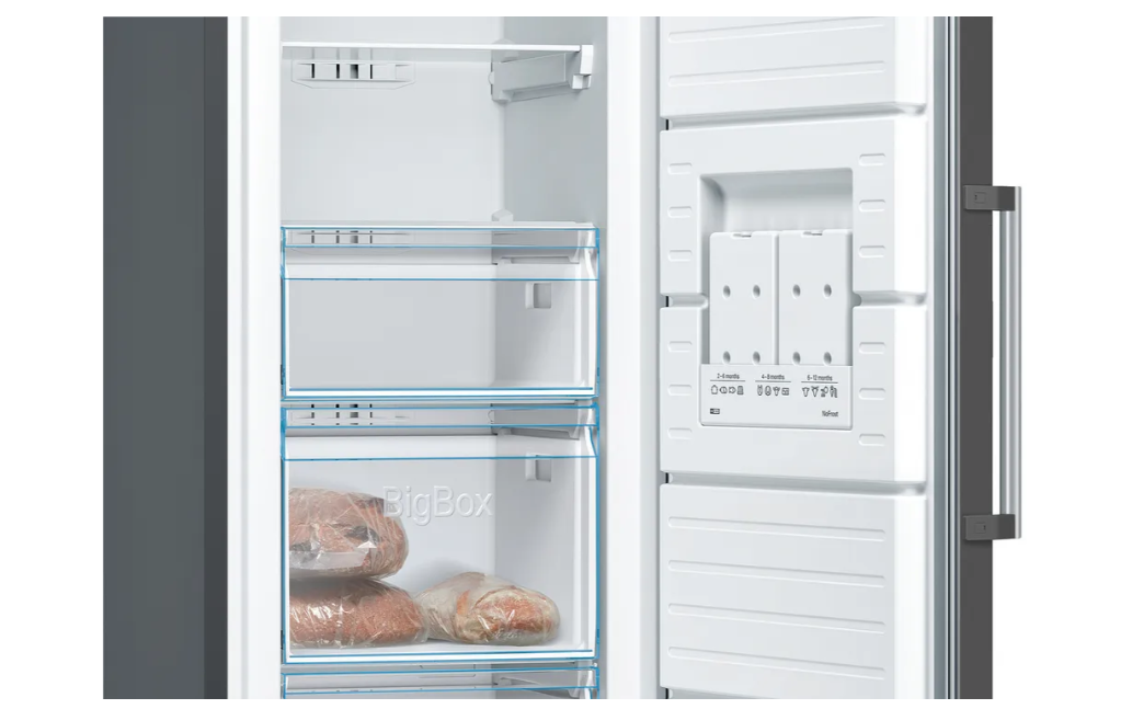 Bosch | Freezer | GSN36VXEP | Energy efficiency class E | Upright | Free standing | Height 186 cm | Total net capacity 242 L | No Frost system | Stainless steel - Image 4