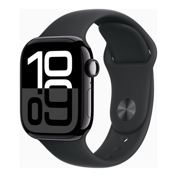 Apple Watch Series 10 | Smart watch | GPS (satellite) | Always-On Retina | Waterproof | Jet Black