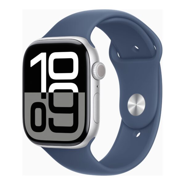 Apple Watch Series 10 | Smart watch | GPS (satellite) | Always-On Retina | Waterproof | Silver