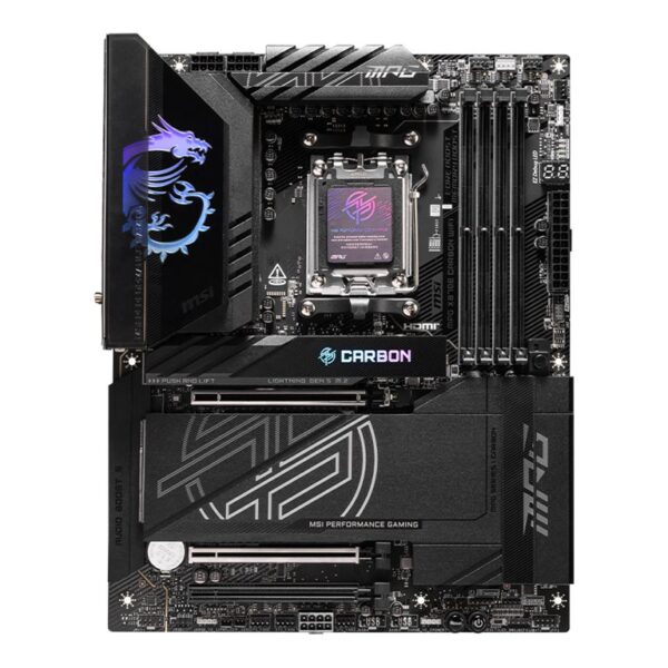 MSI Processor family AMD | Processor socket AM5 | DDR5 UDIMM | Supported hard disk drive interfaces SATA, M.2 | Number of SATA connectors 4