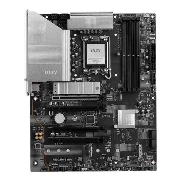 MSI PRO Z890-S WIFI | Processor family Intel | Processor socket LGA1851 | DDR5 UDIMM | Supported hard disk drive interfaces SATA, M.2 | Number of SATA connectors 4