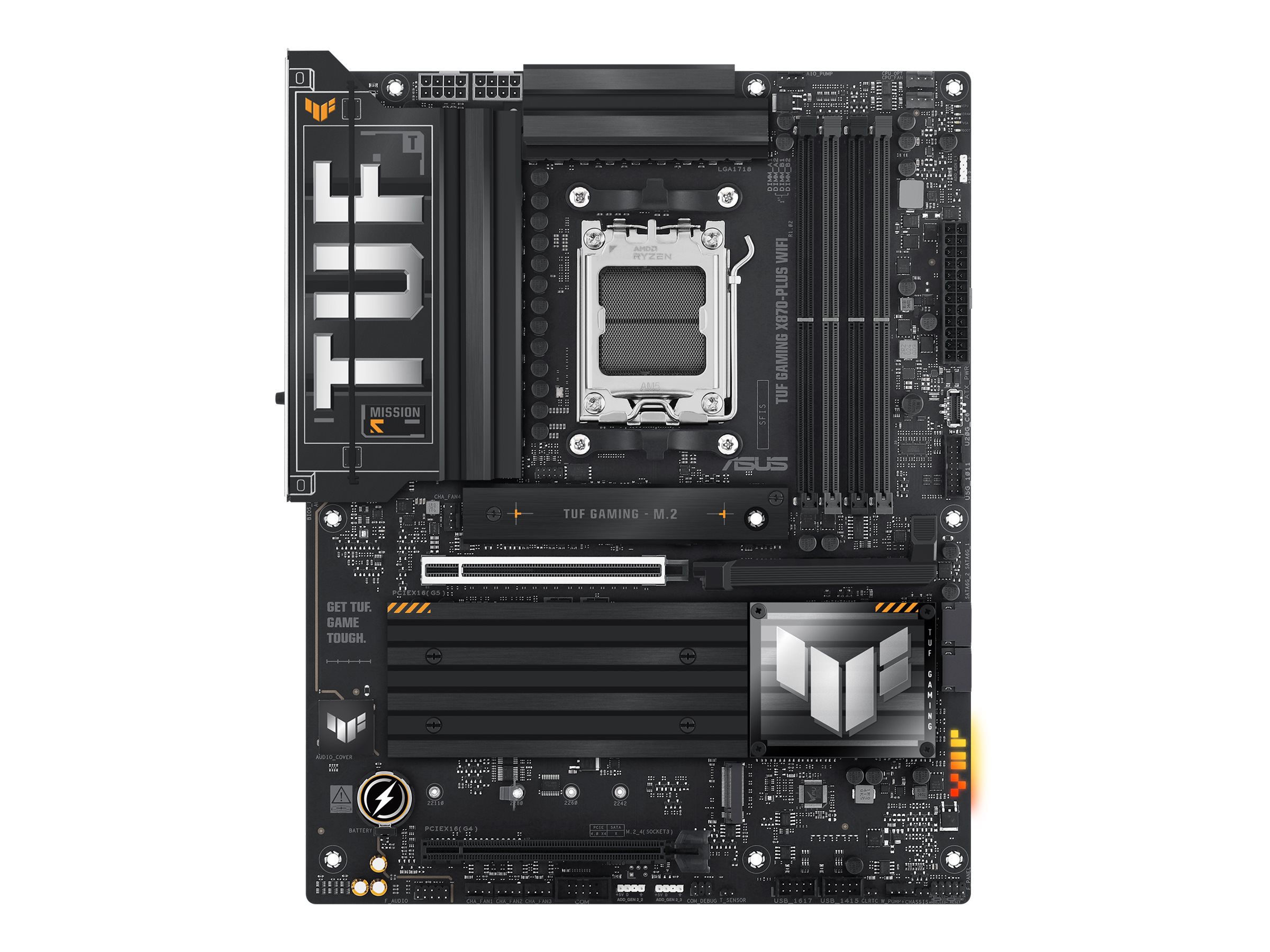 Asus Processor family AMD | Processor socket AM5 | DDR5 DIMM | Memory slots 4 | Supported hard disk drive interfaces SATA, M.2 | Number of SATA connectors 2 | Chipset AMD X870 | ATX