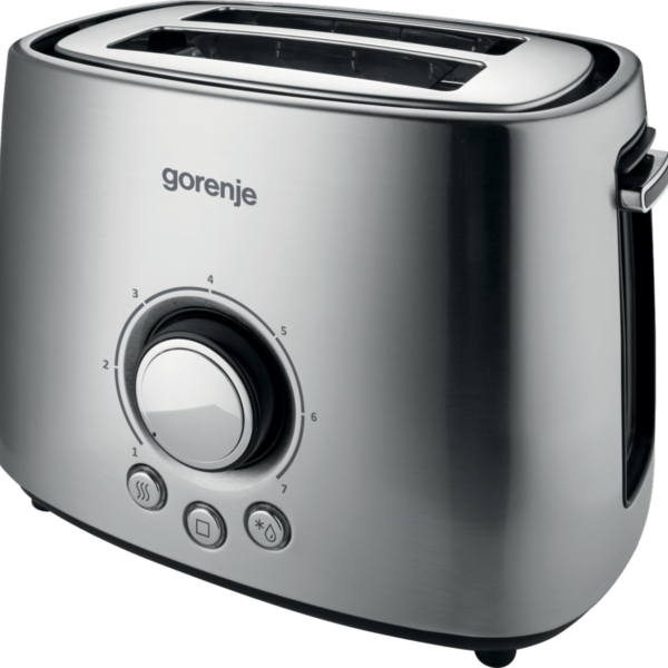 Gorenje | Toaster | T1000E | Power 1000 W | Number of slots 2 | Housing material Metal | Stainless Steel