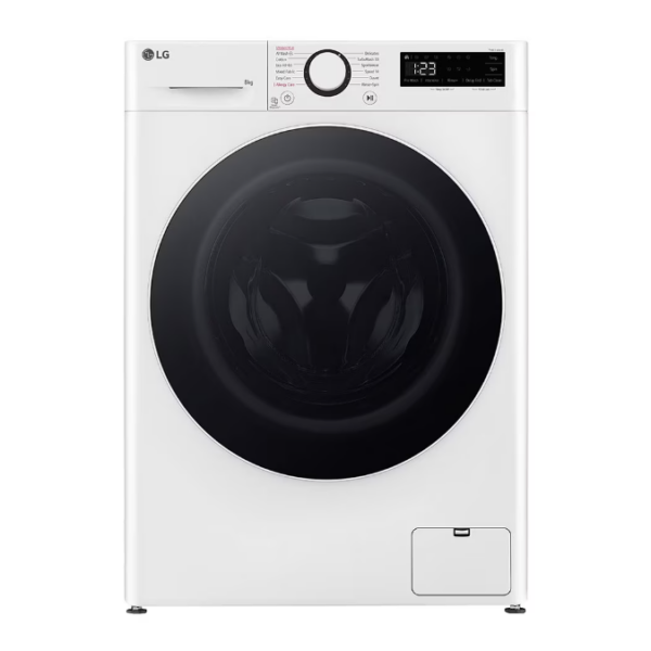 LG | Washing Machine | F2WR508S0W | Energy efficiency class A | Front loading | Washing capacity 8 kg | 1200 RPM | Depth 47.5 cm | Width 60 cm | LED | Steam function | Direct drive | White