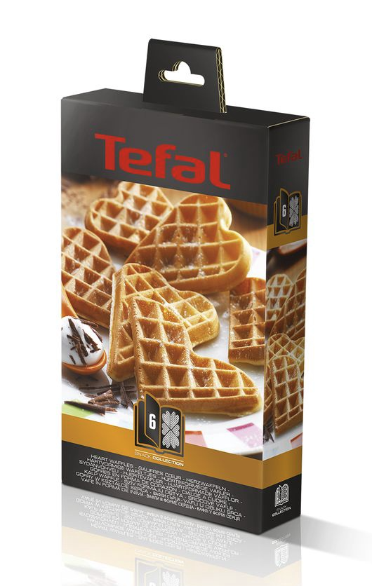TEFAL XA800612 Heart shape Waffle plates | TEFAL | XA800612 | Black - Image 2